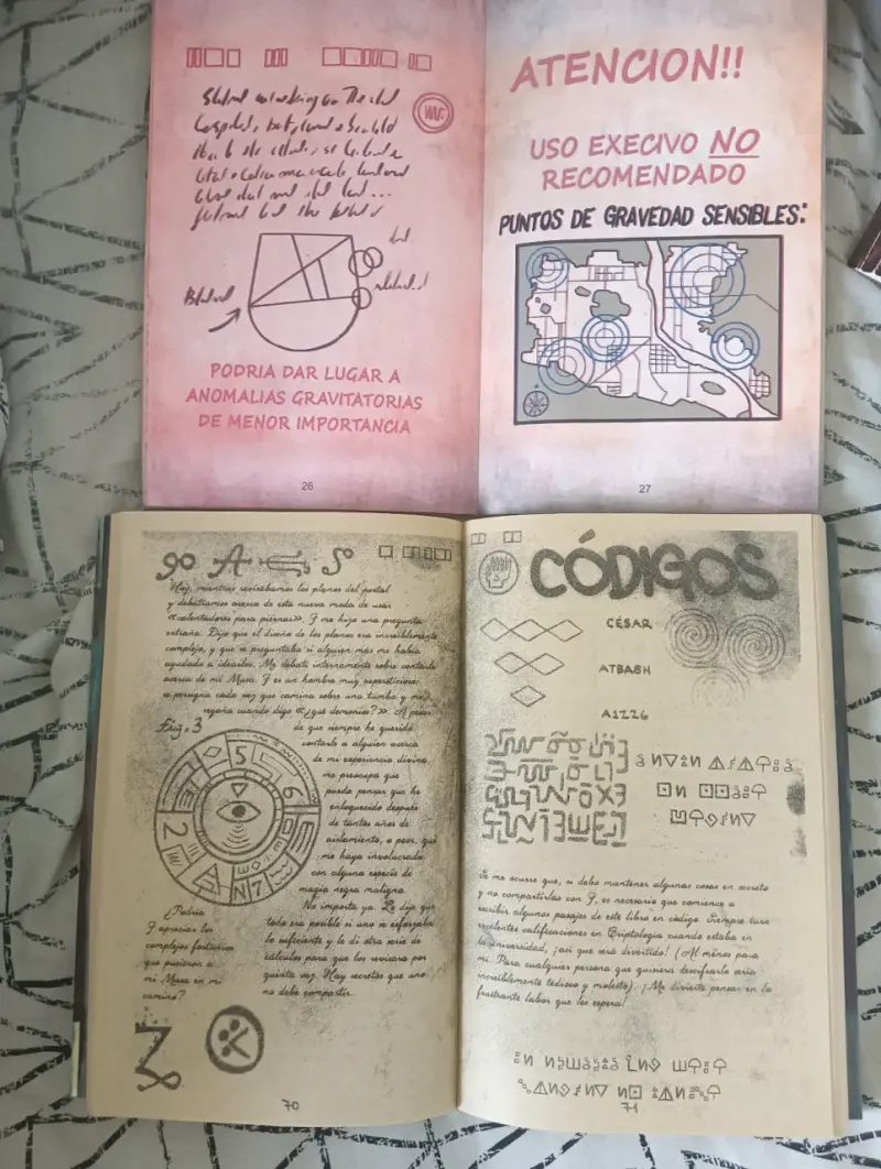 Set de diarios Gravity Falls 1 y 2 y 3 - 2