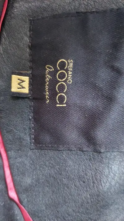 Chaqueta de cuero negra Stefano Cocci - miniatura 3