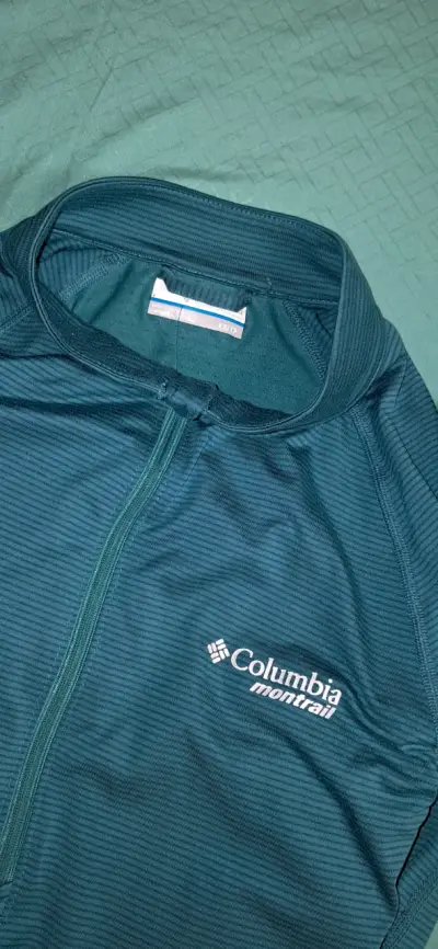 Polera deportiva Columbia Montrail verde para hom - miniatura 1