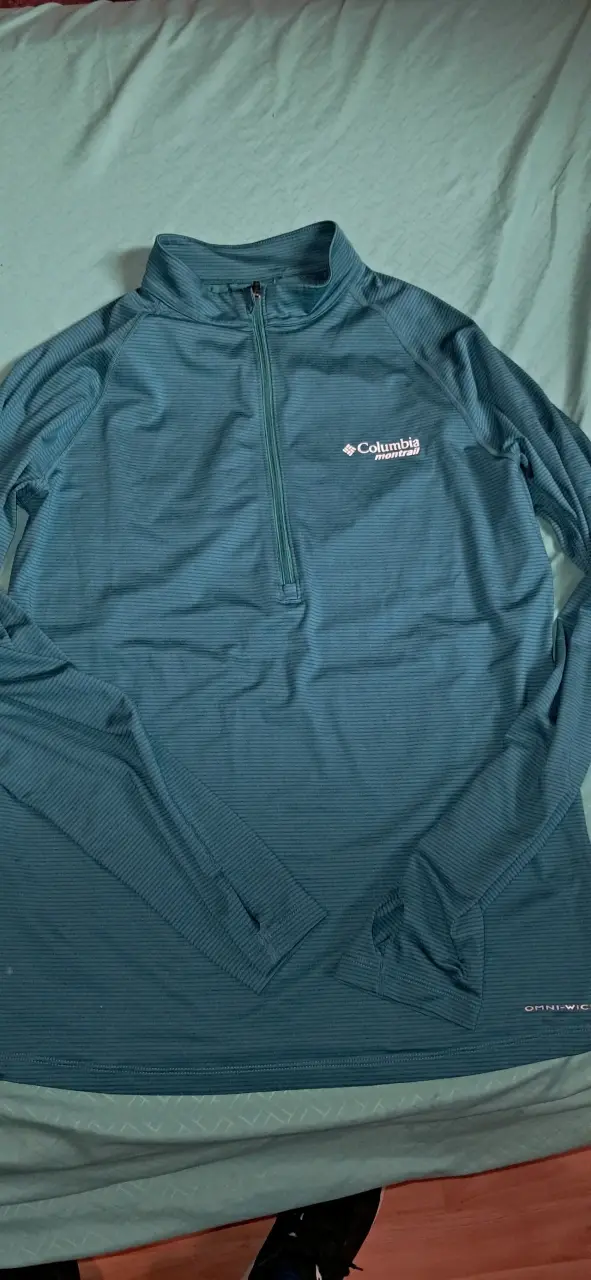 Polera deportiva Columbia Montrail verde para hom - 3