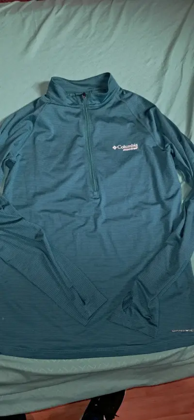Polera deportiva Columbia Montrail verde para hom - miniatura 3