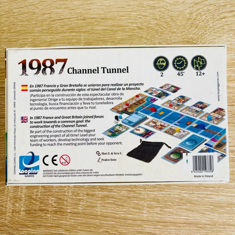 Juego de Mesa 1987 Channel Tunnel Looping Games - 2