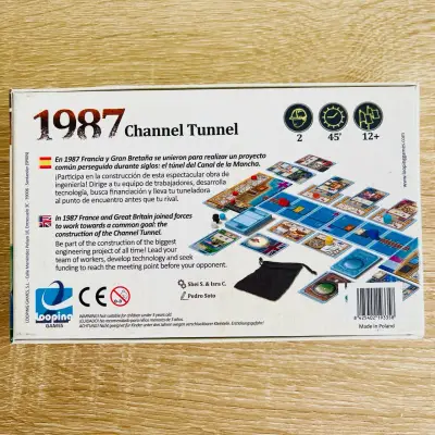 Juego de Mesa 1987 Channel Tunnel Looping Games - miniatura 2