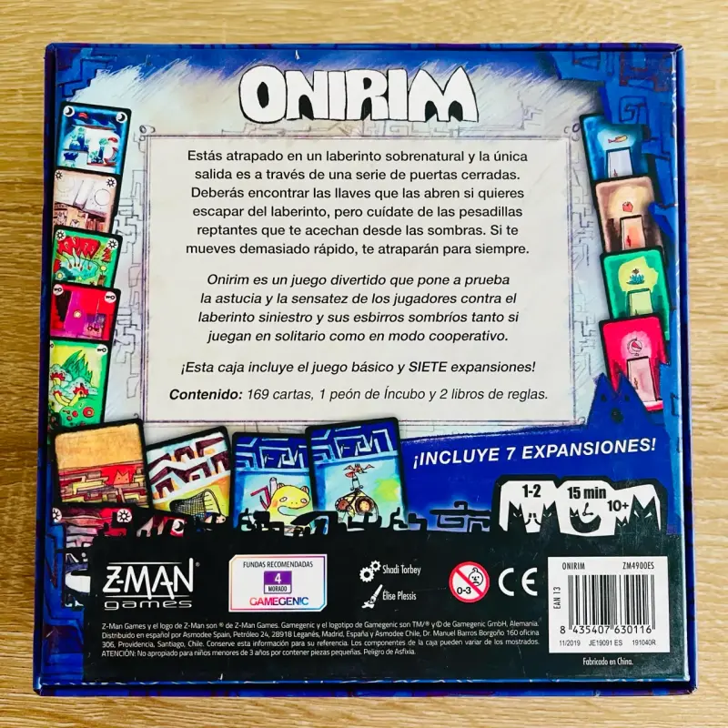 Juego de mesa Onirim con 7 expansiones - 2