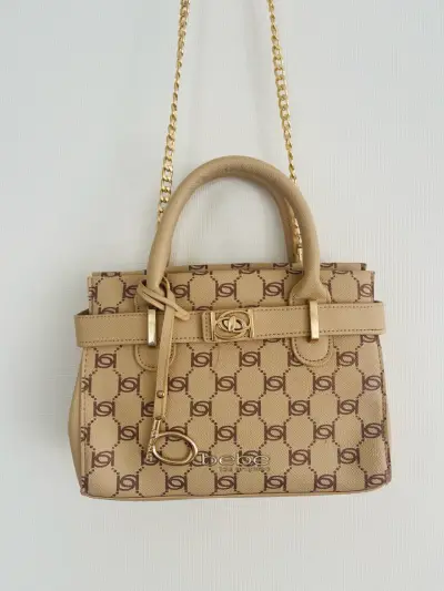 Bolso de mano beige marca BEBE - miniatura 2