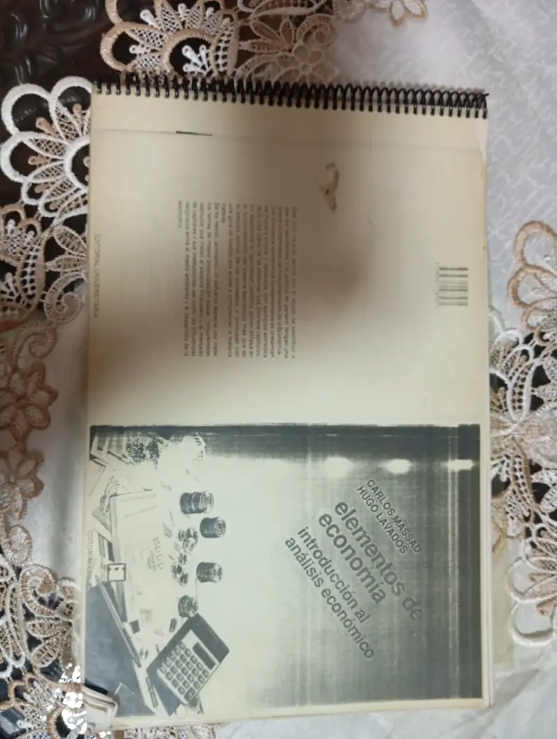 Libro Elementos de Economía de Carlos Massad, foto - 2