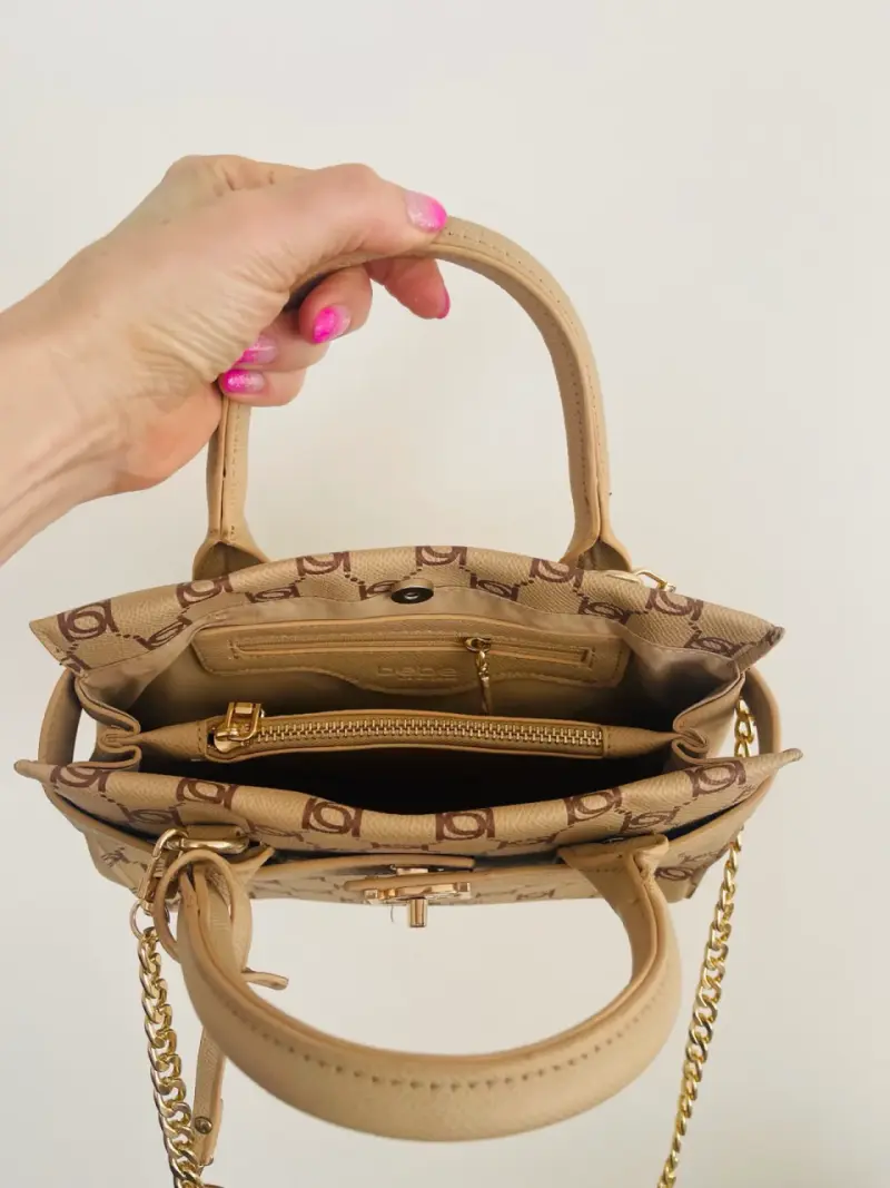 Bolso de mano beige marca BEBE - 5
