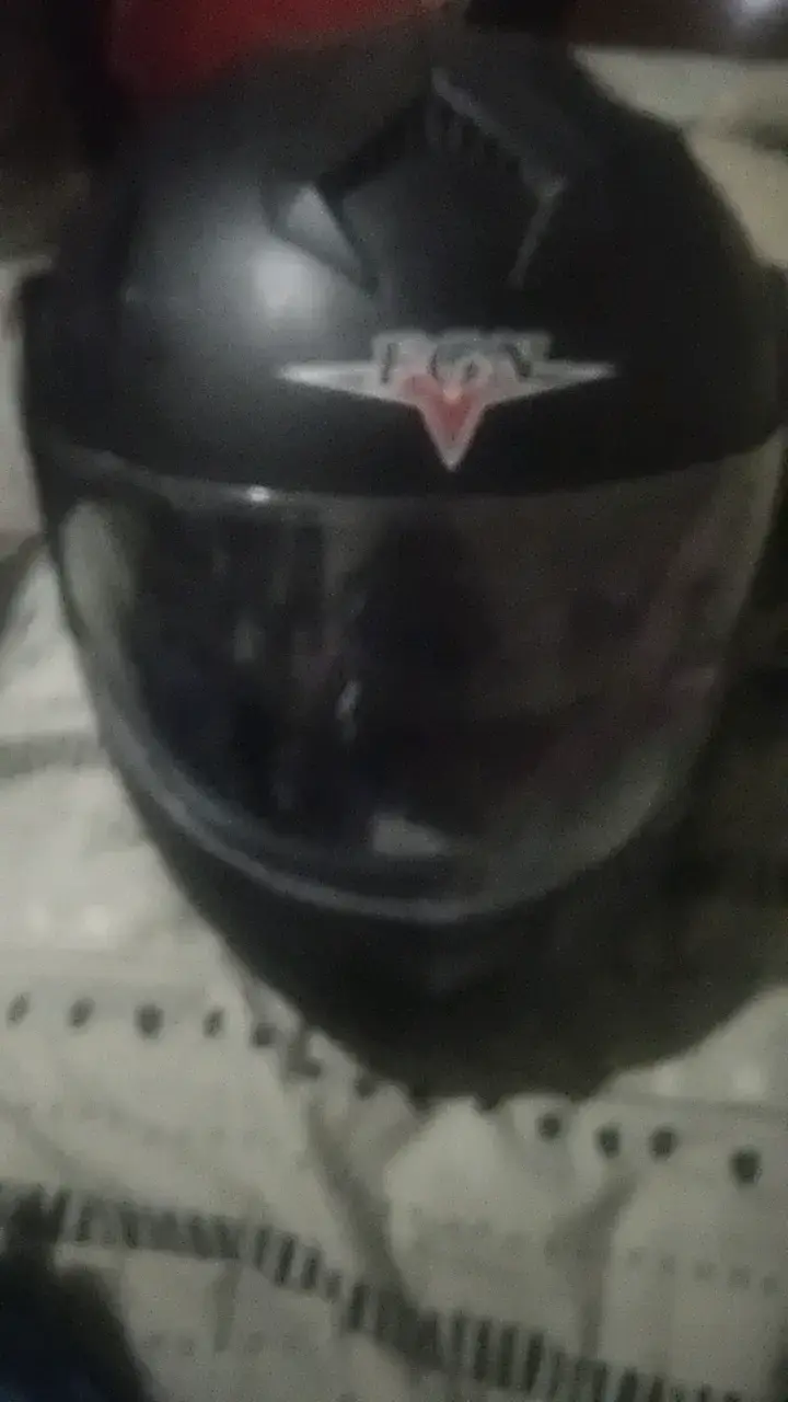 Casco de moto negro FGN con visor - 3