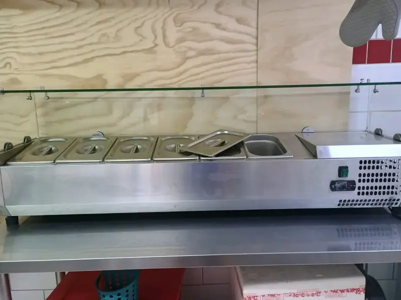 Salsera refrigerad Bozzo VRX-1400 Acero Inoxidable - 1