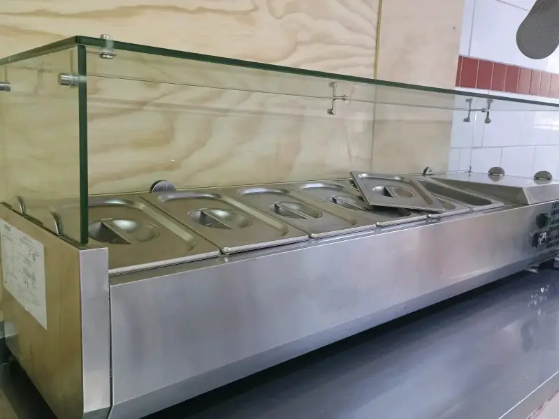 Salsera refrigerad Bozzo VRX-1400 Acero Inoxidable - 3