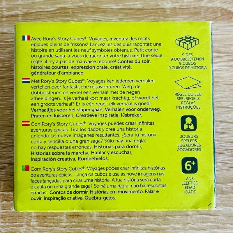 Dados de Historia Rory's Story Cubes Voyages - 2