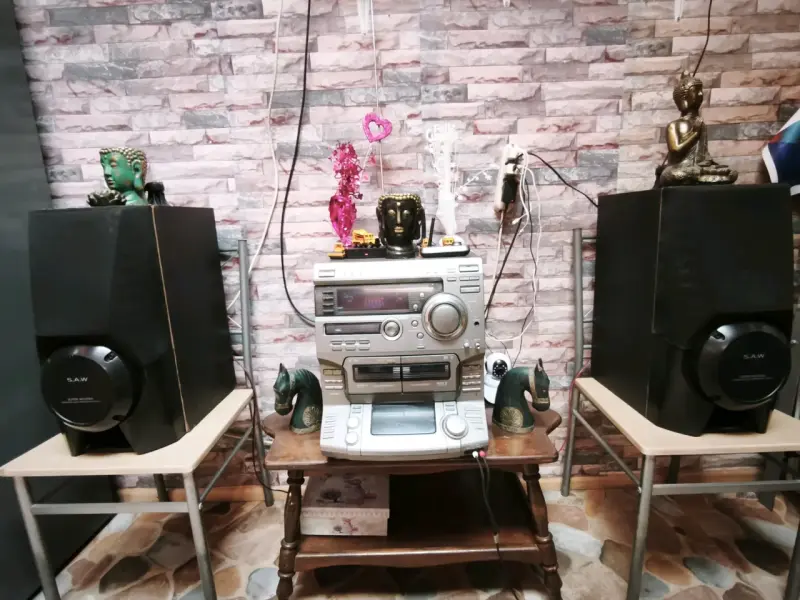 Equipo de sonido Sony con parlantes S.A.W. - 1