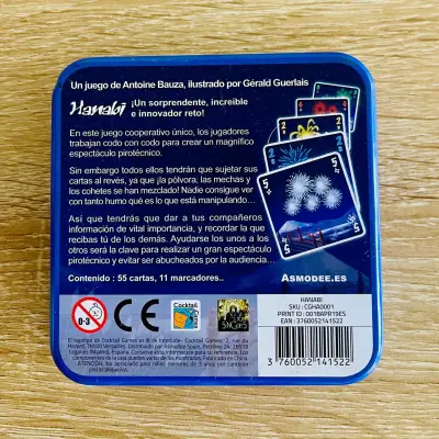 Juego de cartas Hanabi en caja metálica - miniatura 2
