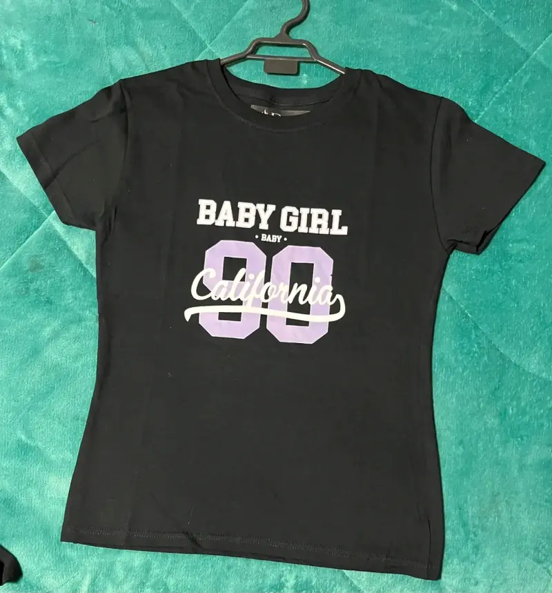 Polera negra Baby Girl California