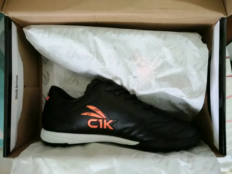 Zapatillas de Fútbol Cac1ke Finta TF Negro/Naranja Talla 40 - 3