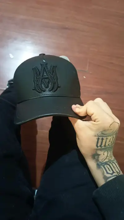 Gorra negra Amiri con logo bordado - miniatura 1