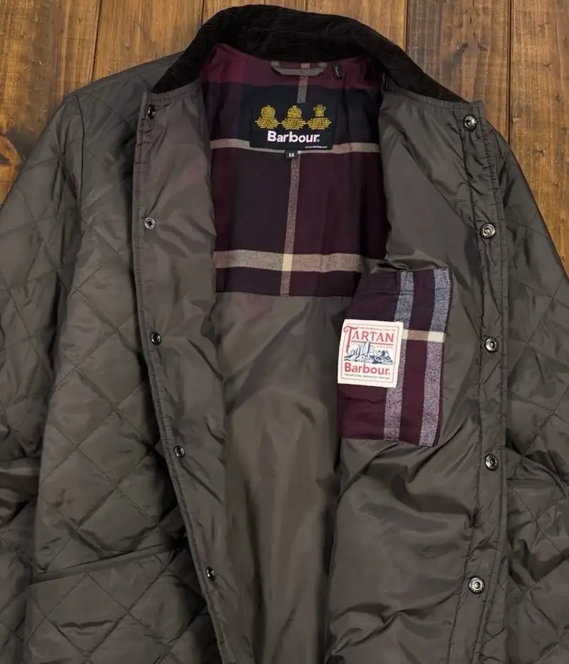 Chaqueta acolchada Barbour marrón para hombre - 4