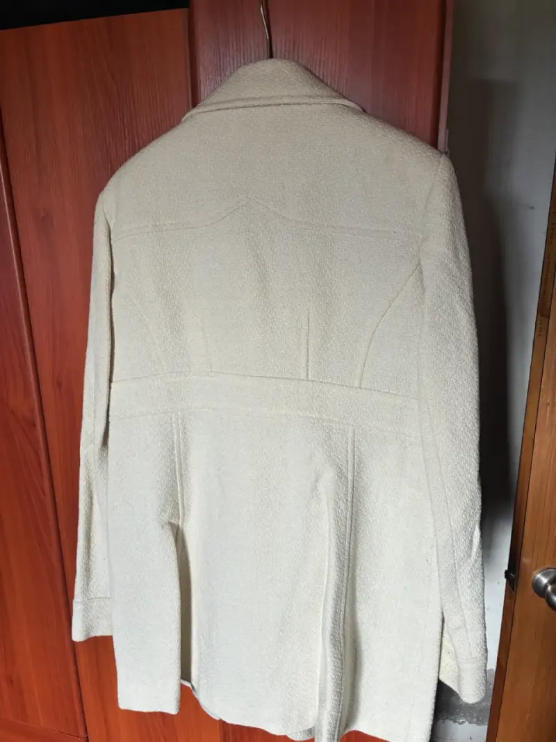 Abrigo de lana beige Basement para mujer - 2
