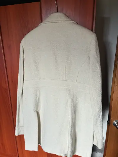 Abrigo de lana beige Basement para mujer - miniatura 2