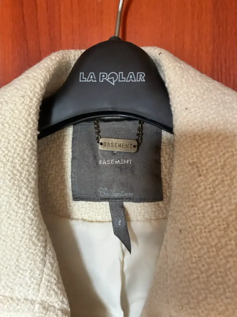 Abrigo de lana beige Basement para mujer - 3