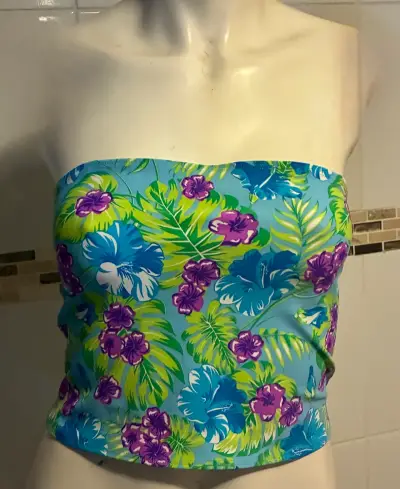 Tops strapless estampados para mujer - miniatura 1