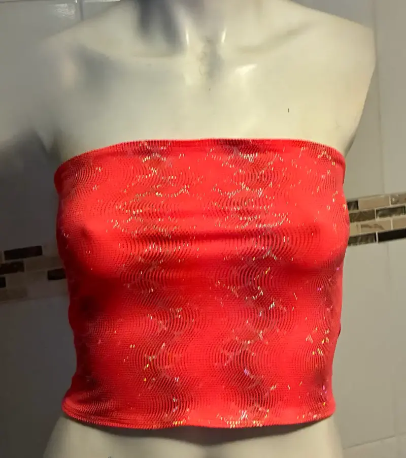 Tops strapless estampados para mujer - 2