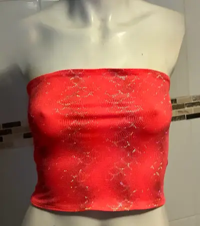Tops strapless estampados para mujer - miniatura 2