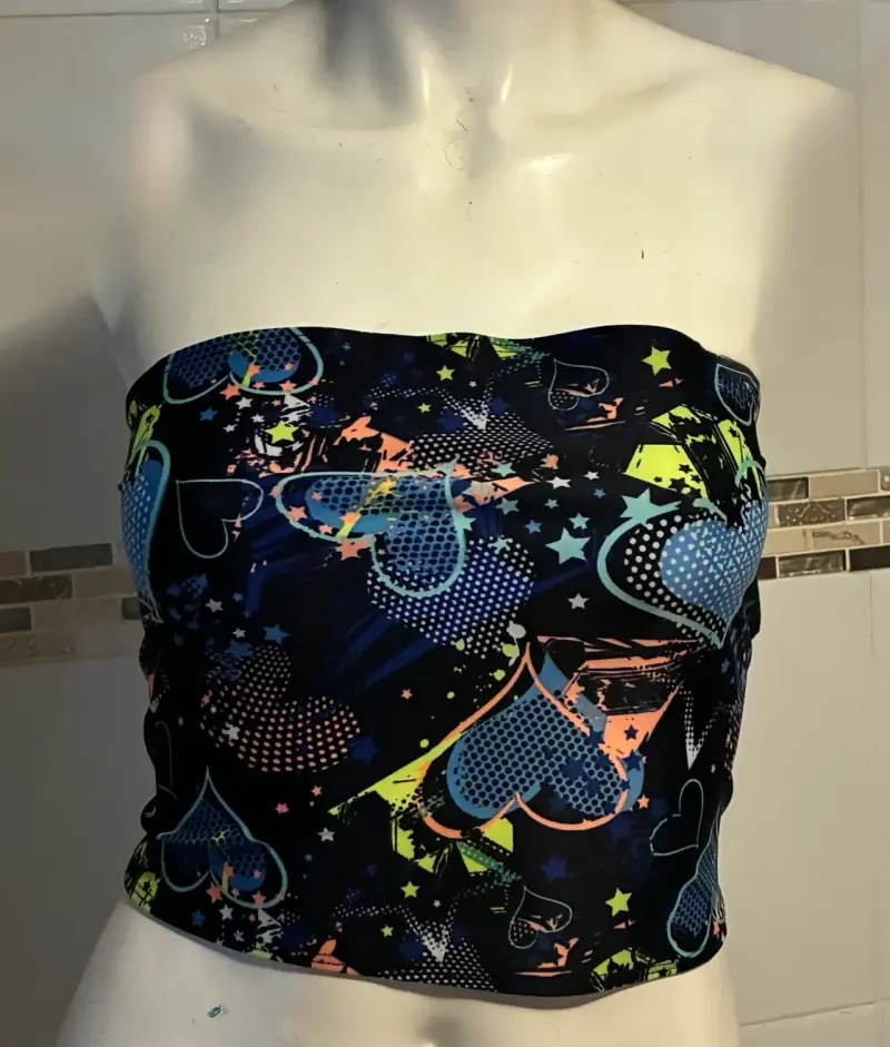 Tops strapless estampados para mujer - 3