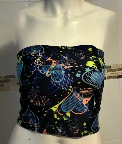 Tops strapless estampados para mujer - miniatura 3