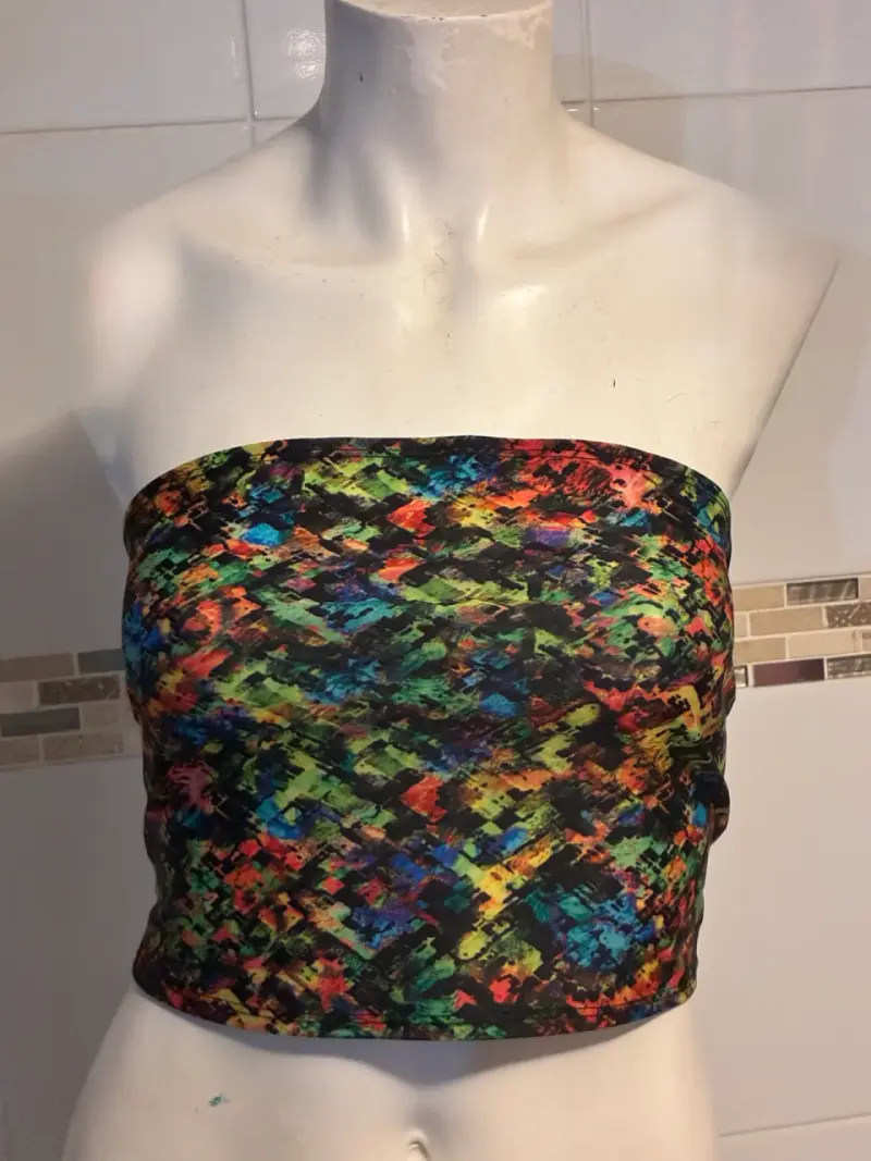 Tops strapless estampados para mujer - 6