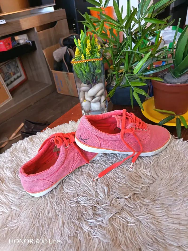 Zapatillas casuales rosadas para mujer - 4