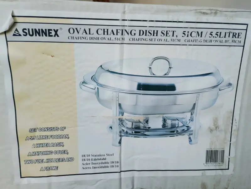 Set de Chafing Dish Ovalado Sunnex 51cm