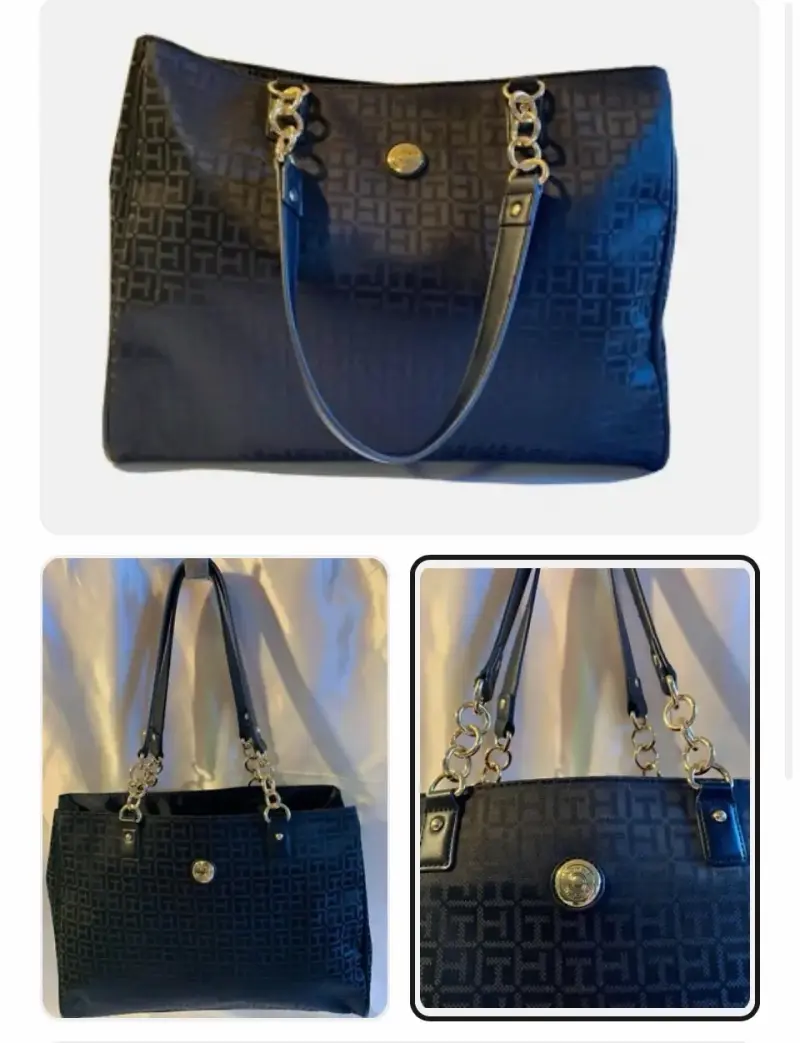 Bolso negro Tommy Hilfiger con diseño elegante - 1