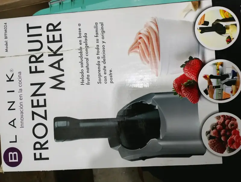 Máquina para Helado de Frutas Congeladas Blanik