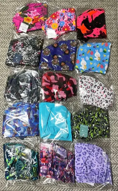 Gorro quirúrgico unisex estampado colorido - miniatura 2