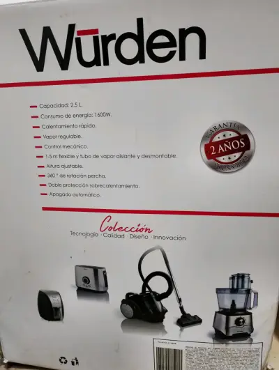 Vaporizador de Ropa Würden 2.5L 1600W - miniatura 2
