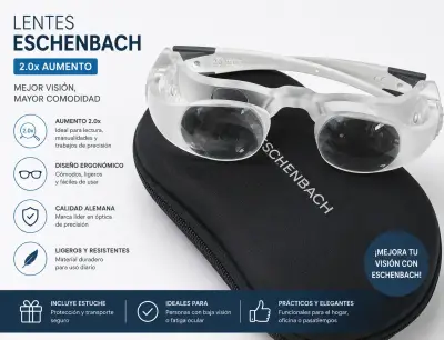 Lentes de aumento Eschenbach 2.0x con estuche - miniatura 2