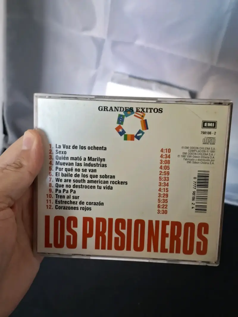 CD Grandes Éxitos de Los Prisioneros Rock Chileno - 3