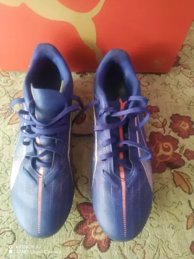 Botines de fútbol Puma Ultra azules - miniatura 2