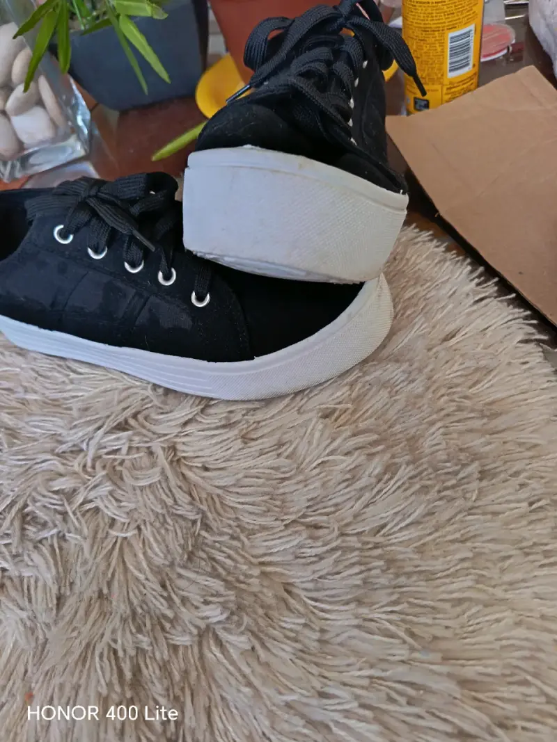 Zapatillas negras casuales para mujer - 5
