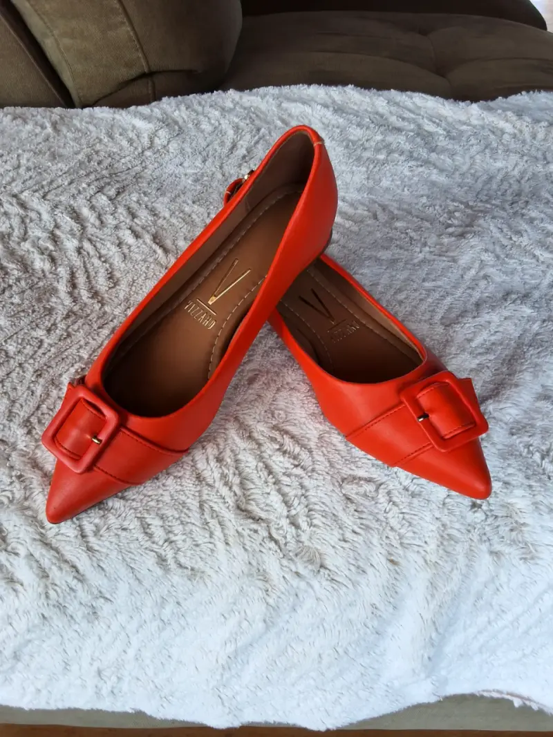 Zapatos planos naranjas con hebilla Vizzano - 1