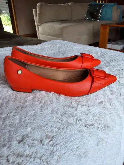 Zapatos planos naranjas con hebilla Vizzano - miniatura 2