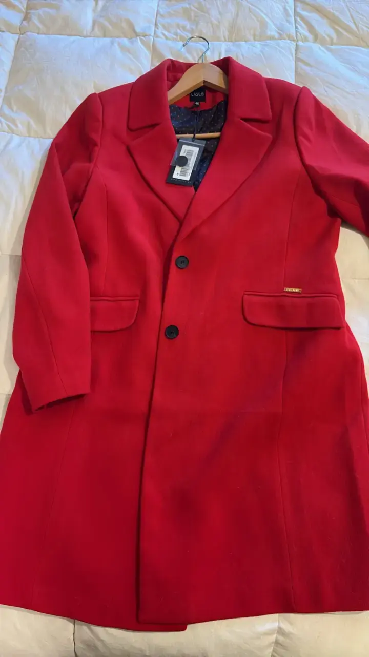 Abrigo rojo elegante para mujer marca Liola - 1