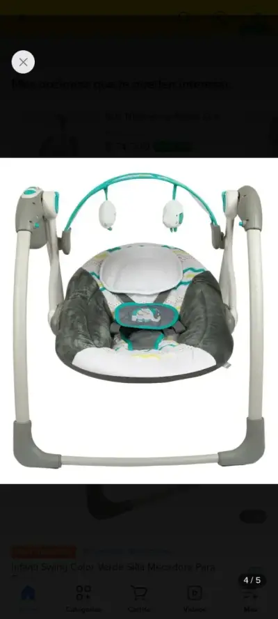 Silla mecedora para bebé - miniatura 1