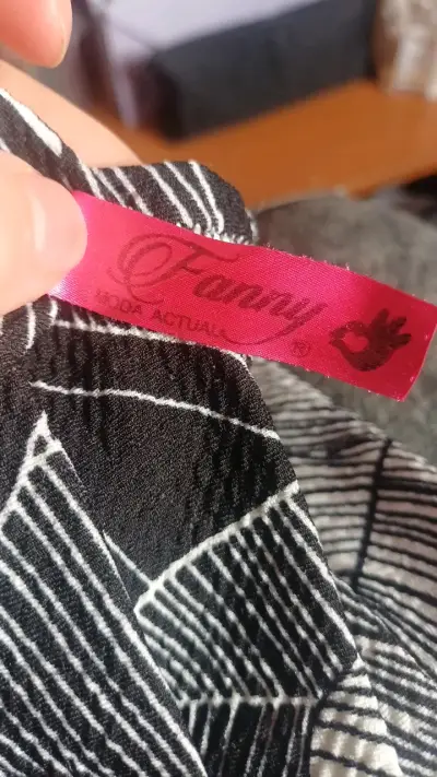 Pantalones estampados Fanny en blanco y negro - miniatura 1