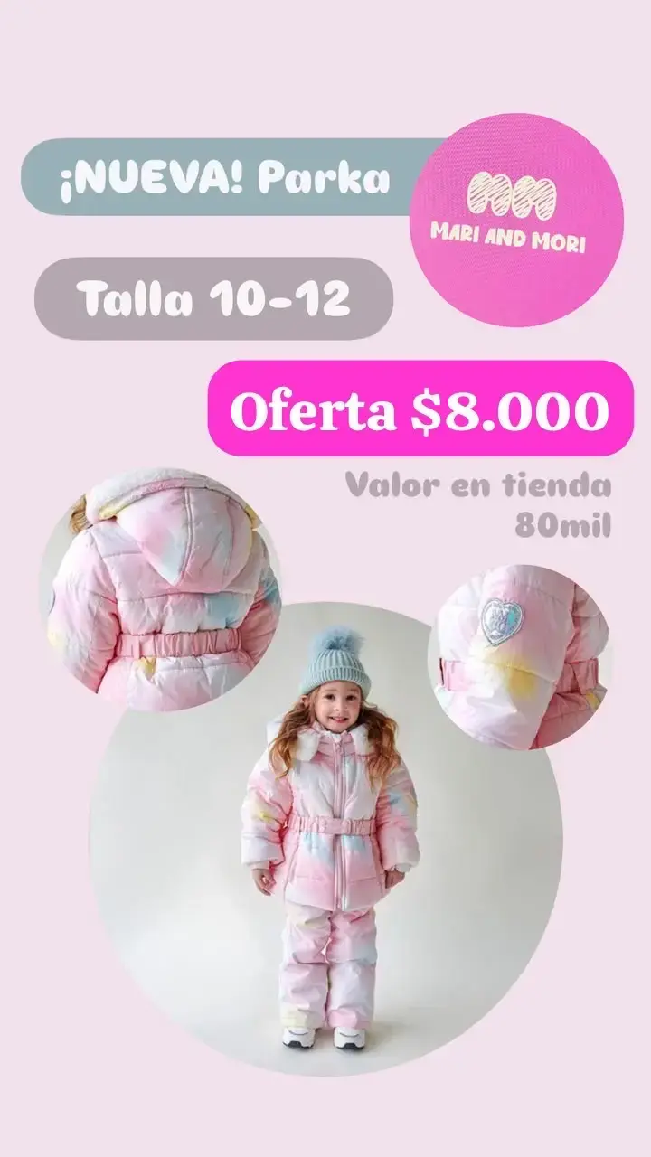 Parka infantil nueva talla 10-12 Mari and Mori