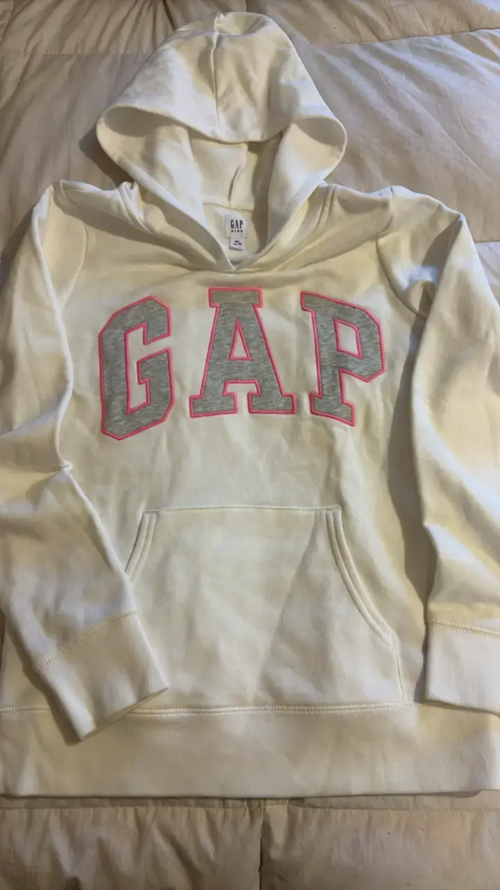 Polerón con capucha GAP Kids blanco talla XXL - 4
