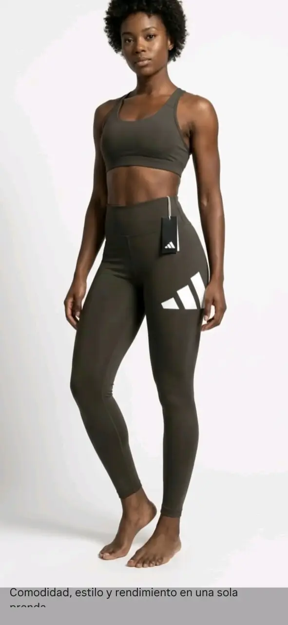 Leggings deportivos mujer Adidas color verde - 2