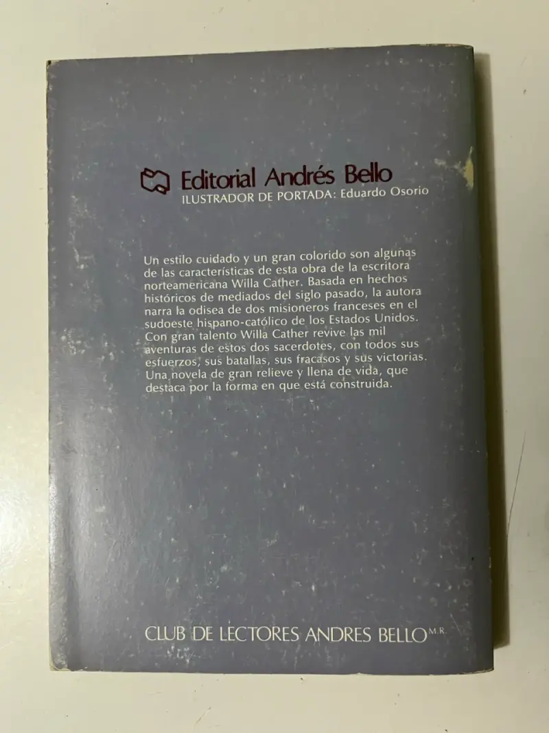 Libro 'La Muerte Viene Hacia El Arzobispo' de Willa Cather - 3
