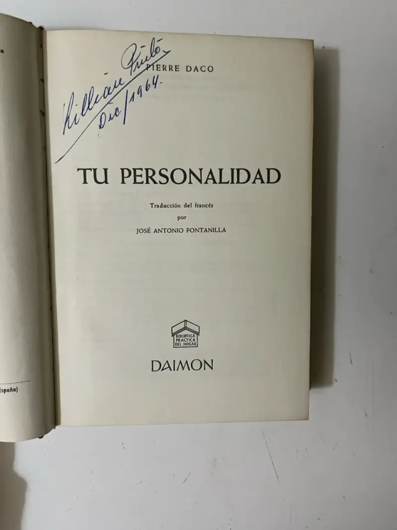 Libro 'Tu Personalidad' de Pierre Daco - 2